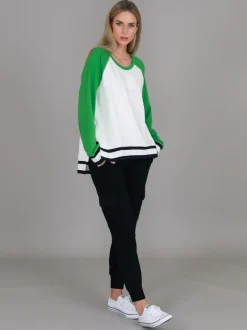 3rd Story Everly 3S Logo Raglan Crewneck Sweatshirt< Sweatshirts|Sweatshirts