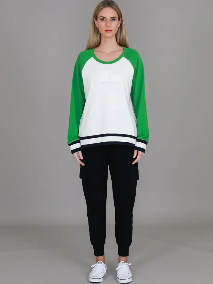 3rd Story Everly 3S Logo Raglan Crewneck Sweatshirt< Sweatshirts|Sweatshirts