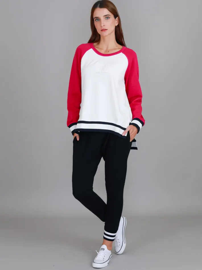 3rd Story Everly 3S Logo Raglan Crewneck Sweatshirt< Sweatshirts|Sweatshirts