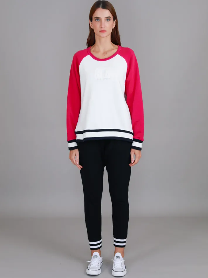 3rd Story Everly 3S Logo Raglan Crewneck Sweatshirt< Sweatshirts|Sweatshirts