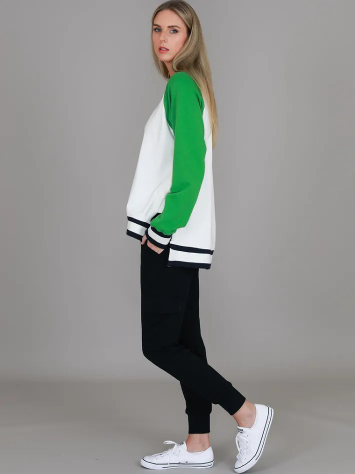 3rd Story Everly 3S Logo Raglan Crewneck Sweatshirt< Sweatshirts|Sweatshirts