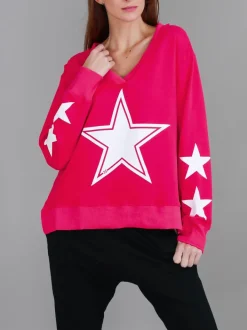 3rd Story Frankie Five Star V Neck Sweatshirt< Sweatshirts|Sweatshirts