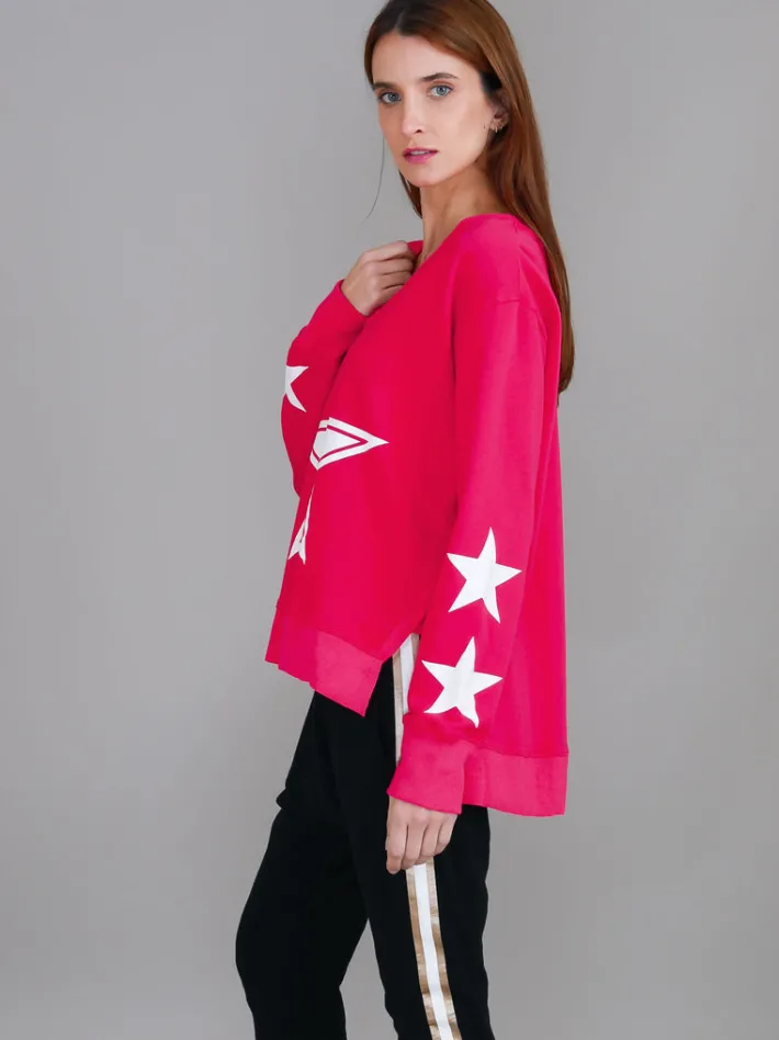 3rd Story Frankie Five Star V Neck Sweatshirt< Sweatshirts|Sweatshirts