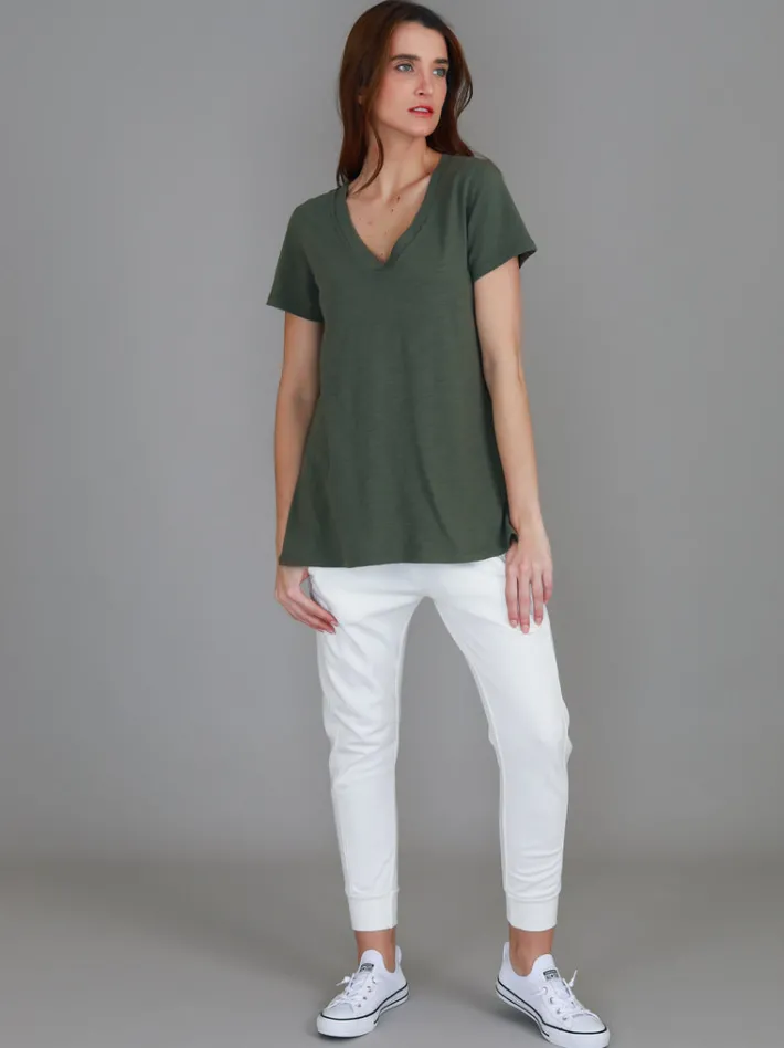 3rd Story Frankie V Neck T Shirt< Short Sleeves
