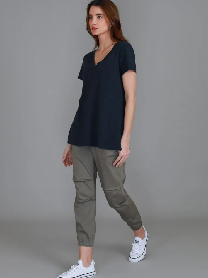 3rd Story Frankie V Neck T Shirt< Short Sleeves