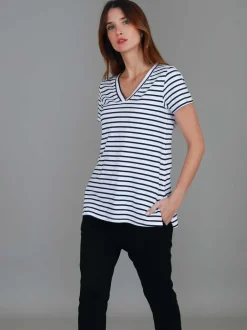 3rd Story Frankie V Neck T Shirt< Short Sleeves