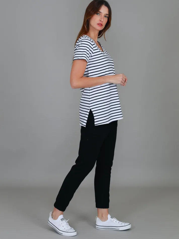 3rd Story Frankie V Neck T Shirt< Short Sleeves