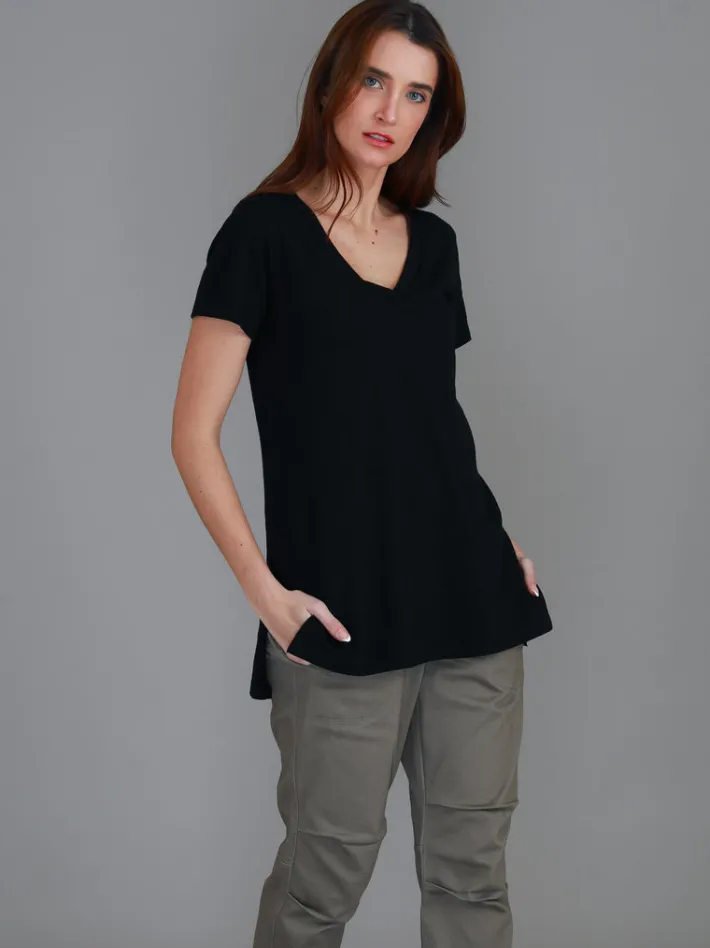 3rd Story Frankie V Neck T Shirt< Short Sleeves