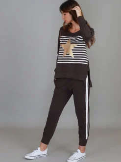 3rd Story Geneva Gold Star Stripe Sweatshirt< Sweatshirts|Sweatshirts