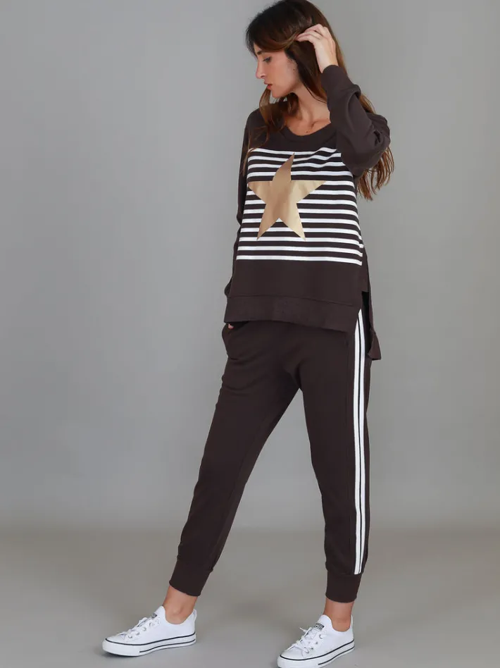 3rd Story Geneva Gold Star Stripe Sweatshirt< Sweatshirts|Sweatshirts