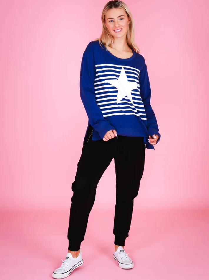 3rd Story Geneva Star Stripe Sweatshirt< Sweatshirts|Sweatshirts