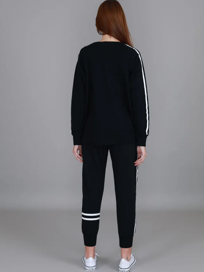 3rd Story Gerry Superstar Print with Stripe Sleeve Sweatshirt< Sweatshirts|Sweatshirts