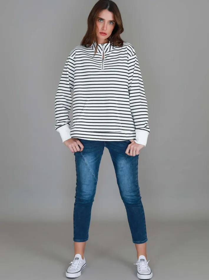 3rd Story Gianna Half Zip Sweatshirt< Sweatshirts|Sweatshirts