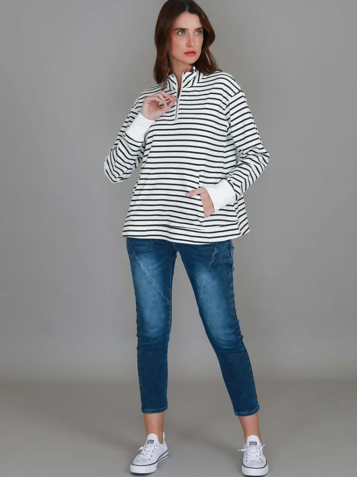 3rd Story Gianna Half Zip Sweatshirt< Sweatshirts|Sweatshirts