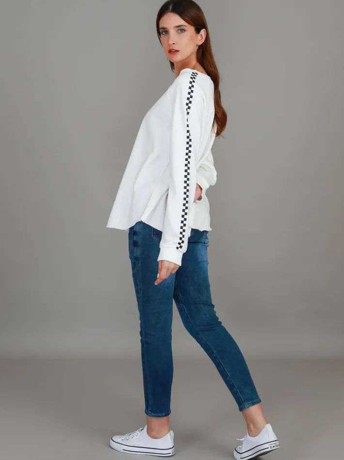3rd Story Gil Check Stripe Sweatshirt< Sweatshirts|Sweatshirts
