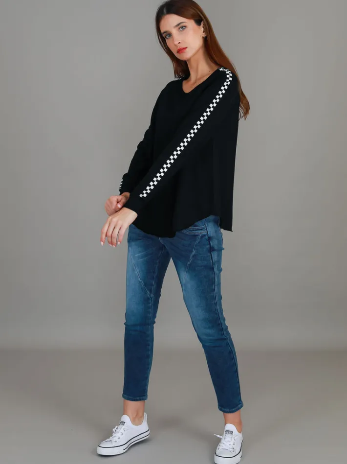 3rd Story Gil Check Stripe Sweatshirt< Sweatshirts|Sweatshirts