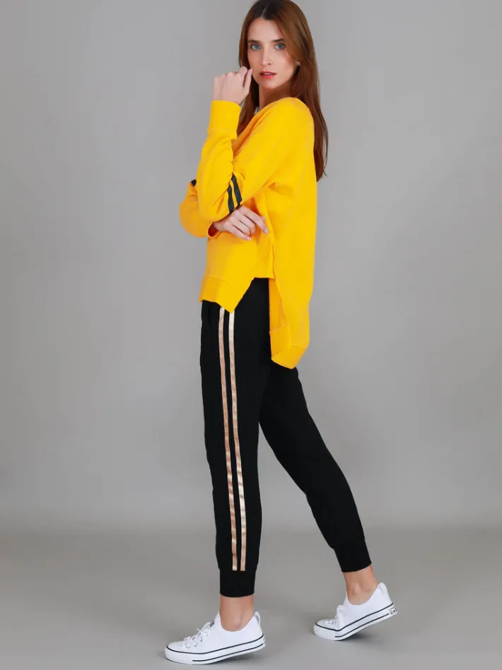 3rd Story Ginger Leopard Print Splice Star Sweatshirt< Sweatshirts|Sweatshirts