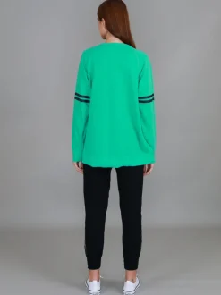 3rd Story Ginger Leopard Print Splice Star Sweatshirt< Sweatshirts|Sweatshirts