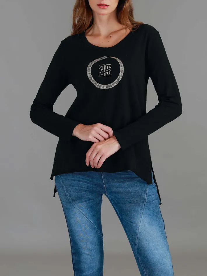 3rd Story Ginny 3S Serpent Long Sleeve T Shirt< Long Sleeves