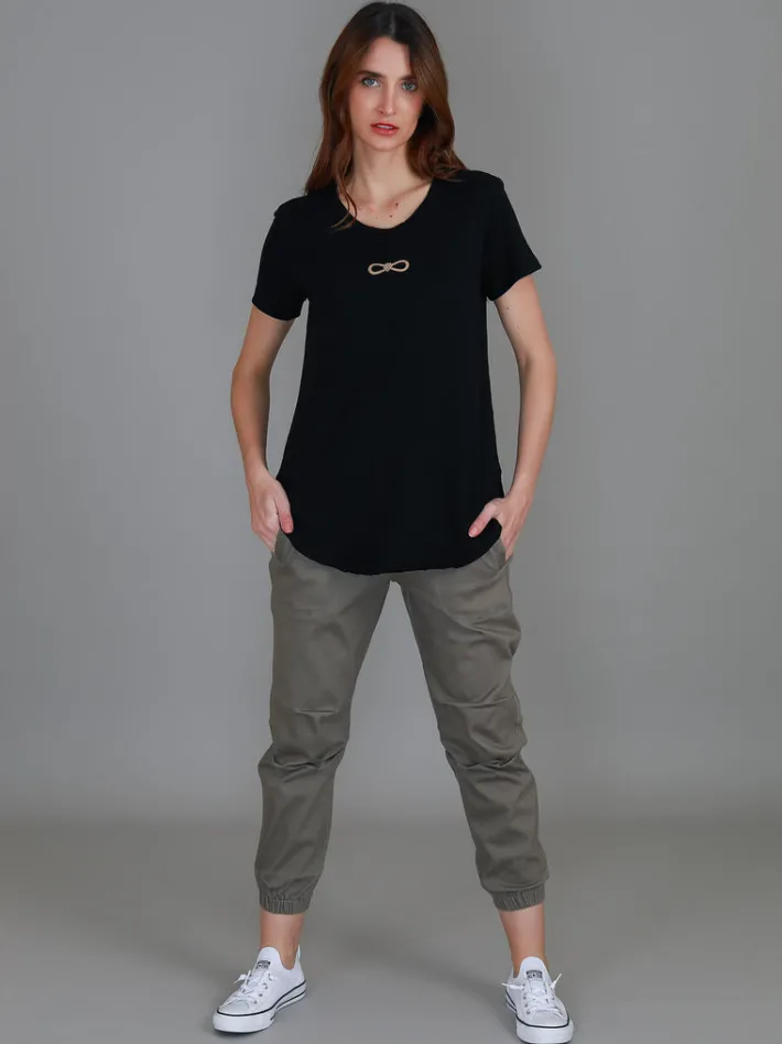 3rd Story Gracie Gold Bow Short Sleeve T Shirt< Short Sleeves