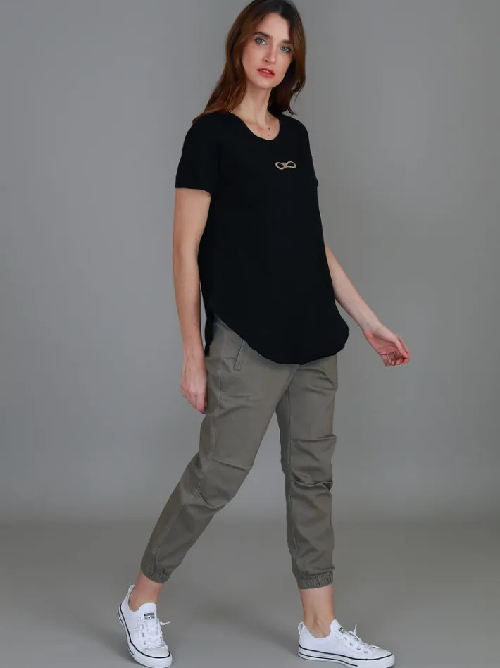 3rd Story Gracie Gold Bow Short Sleeve T Shirt< Short Sleeves
