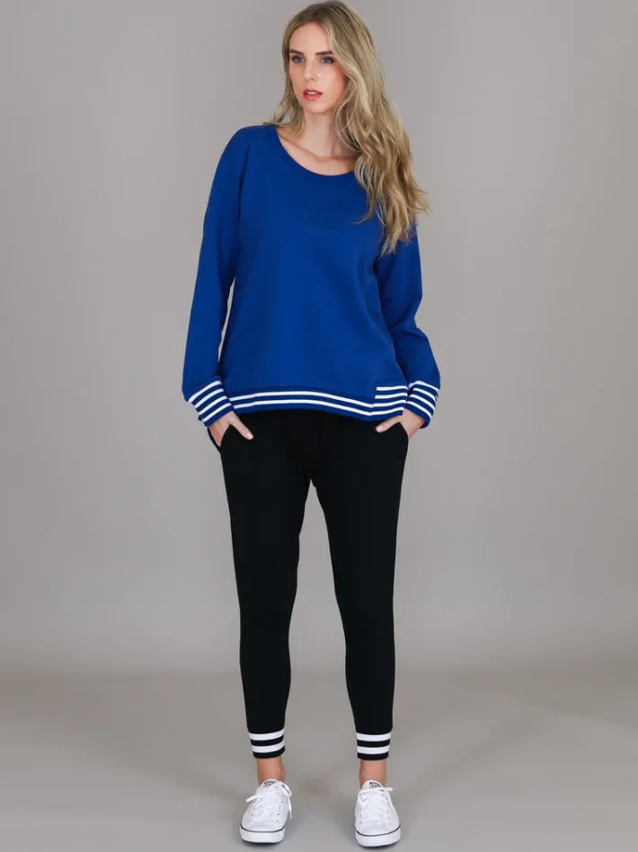 3rd Story Gwyneth Striped Rib Sweatshirt< Sweatshirts|Sweatshirts