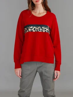 3rd Story Harvie Leopard Band Sweatshirt< Sweatshirts|Sweatshirts