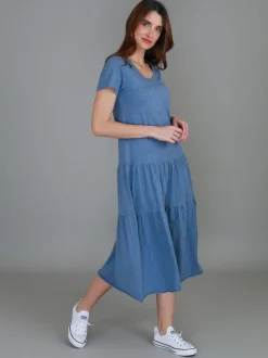 3rd Story Hazel Tiered Midi Dress< Short Sleeve Dress