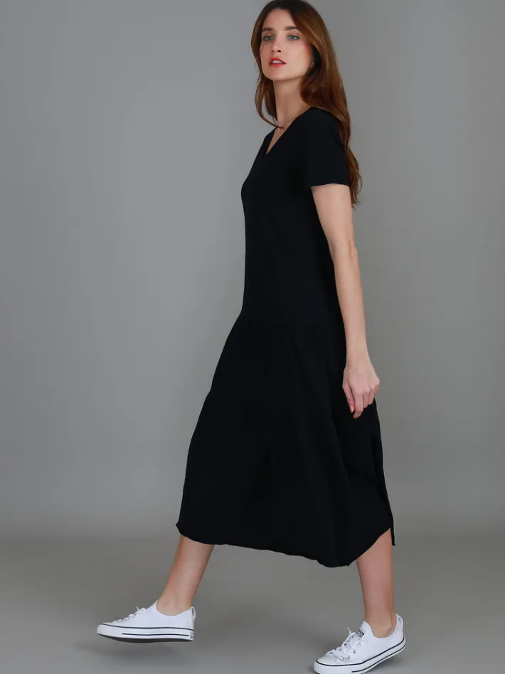 3rd Story Hazel Tiered Midi Dress< Short Sleeve Dress