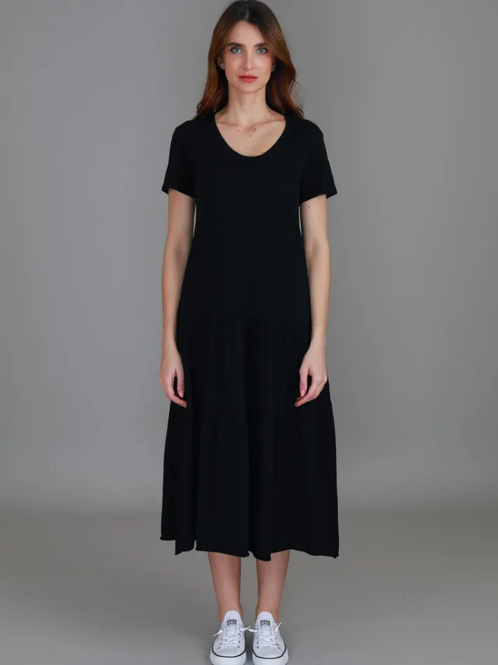 3rd Story Hazel Tiered Midi Dress< Short Sleeve Dress