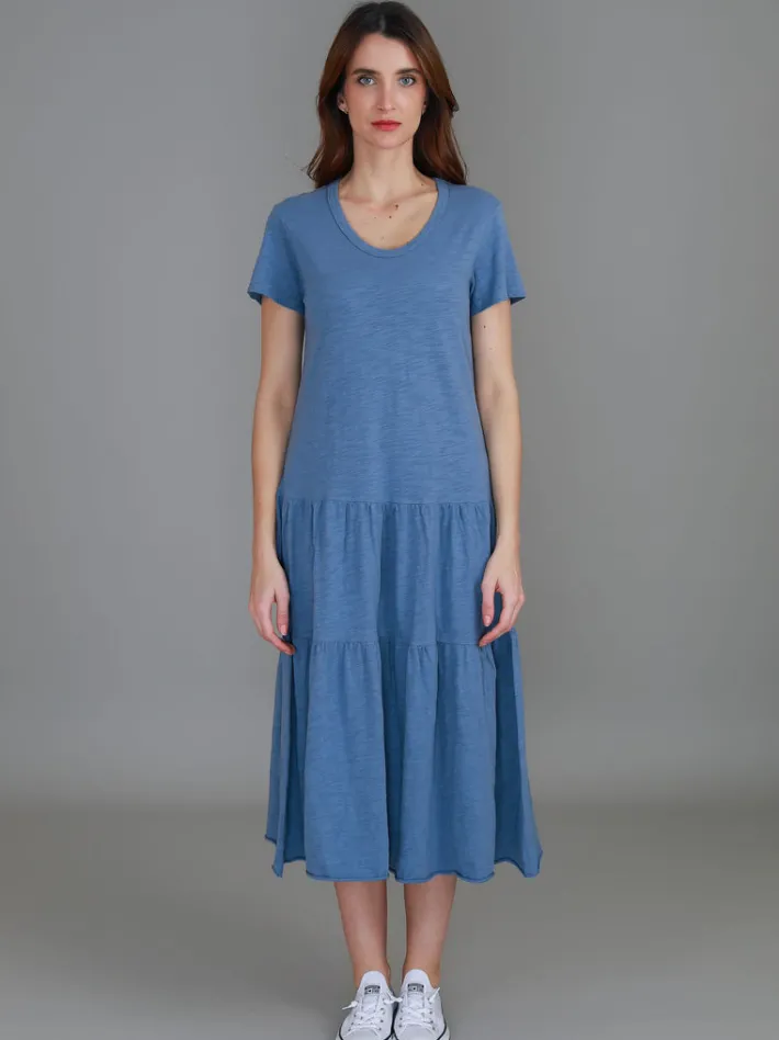 3rd Story Hazel Tiered Midi Dress< Short Sleeve Dress