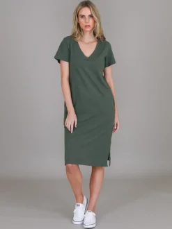 3rd Story Heidi V Neck Dress< Short Sleeve Dress
