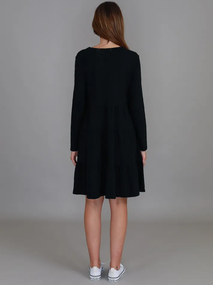 3rd Story Heidy Long Sleeve Tier Dress< Short Sleeve Dress