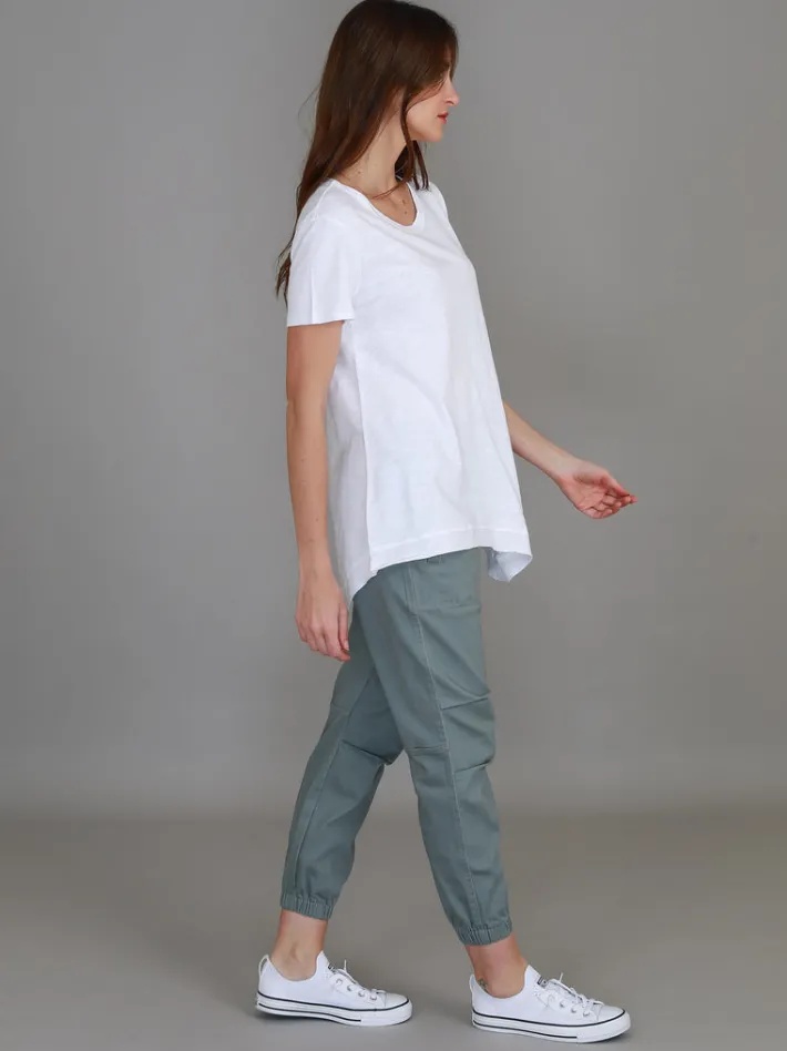 3rd Story Helena Asymmetrical Hem T Shirt< Short Sleeves