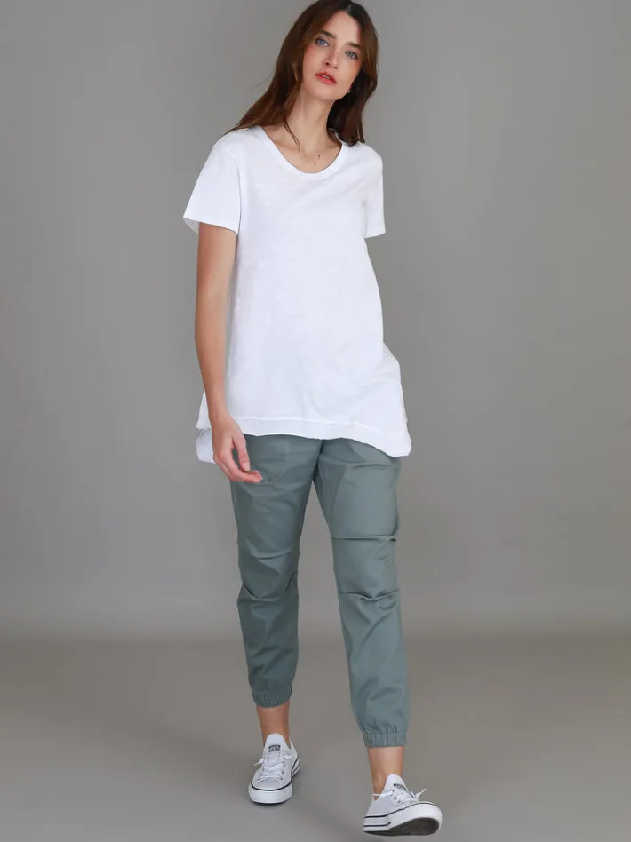 3rd Story Helena Asymmetrical Hem T Shirt< Short Sleeves
