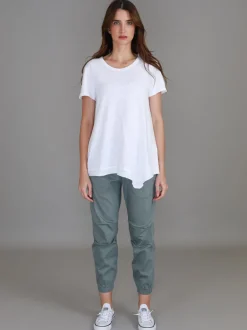 3rd Story Helena Asymmetrical Hem T Shirt< Short Sleeves