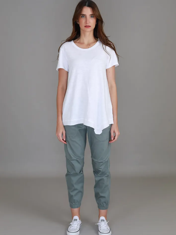 3rd Story Helena Asymmetrical Hem T Shirt< Short Sleeves