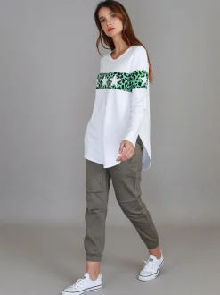 3rd Story Holland Leopard Star Long Sleeve T Shirt< Long Sleeves
