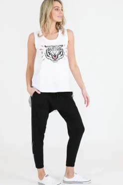 3rd Story Isabelle Tiger Bolt Tank Top< Tanks