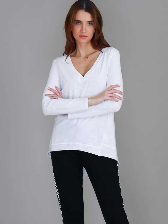 3rd Story Isla V Neck T Shirt< Long Sleeves
