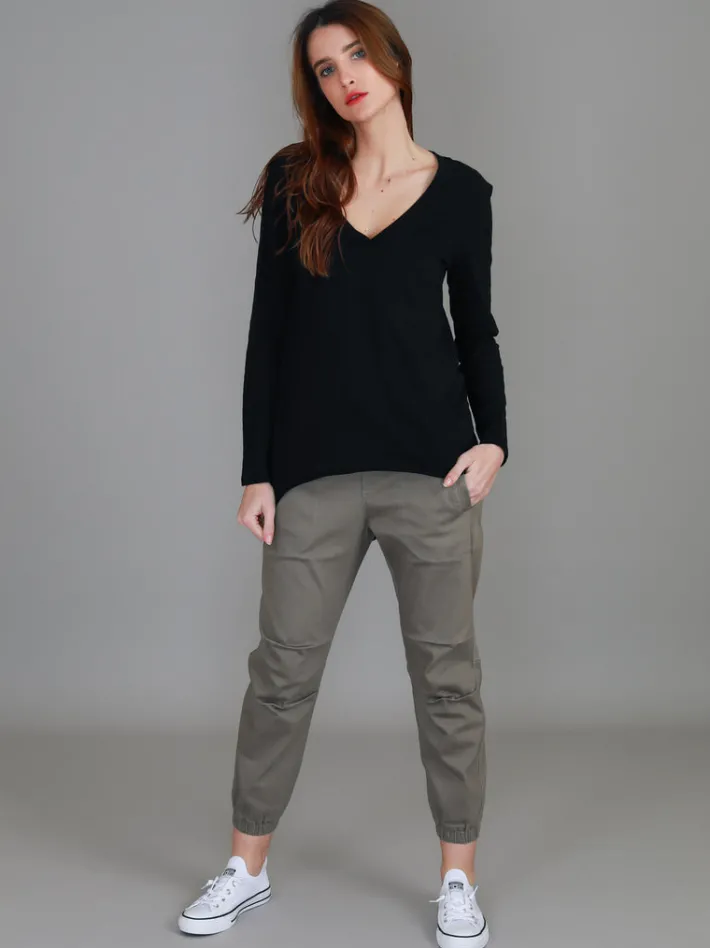 3rd Story Isla V Neck T Shirt< Long Sleeves