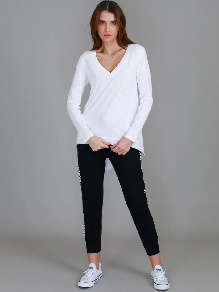 3rd Story Isla V Neck T Shirt< Long Sleeves