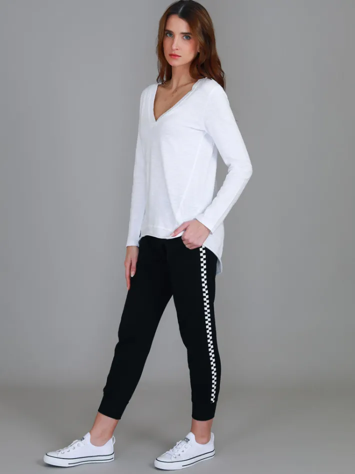 3rd Story Isla V Neck T Shirt< Long Sleeves