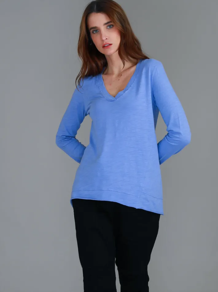 3rd Story Isla V Neck T Shirt< Long Sleeves