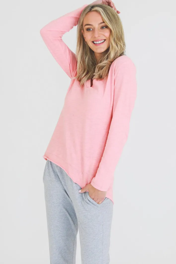 3rd Story Isla V Neck T Shirt< Long Sleeves