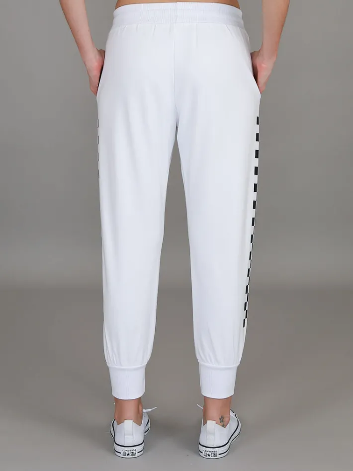 3rd Story Izzy - Ava Cheque Print Sweatpants< Sweatpants|Joggers
