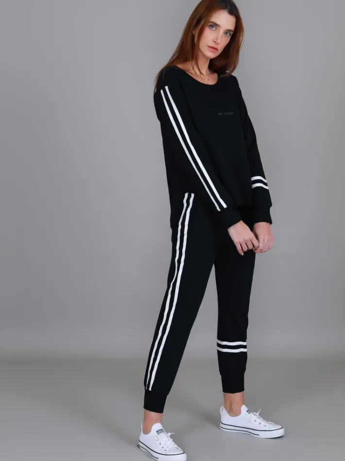3rd Story Jamie Two-Stripes Print Sweatshirt< Sweatshirts|Sweatshirts