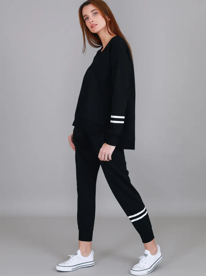 3rd Story Jamie Two-Stripes Print Sweatshirt< Sweatshirts|Sweatshirts