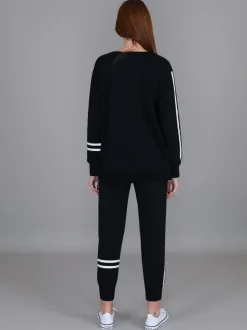 3rd Story Jamie Two-Stripes Print Sweatshirt< Sweatshirts|Sweatshirts