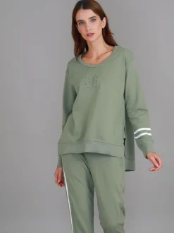 3rd Story Jamie Two-Stripes Print Sweatshirt< Sweatshirts|Sweatshirts